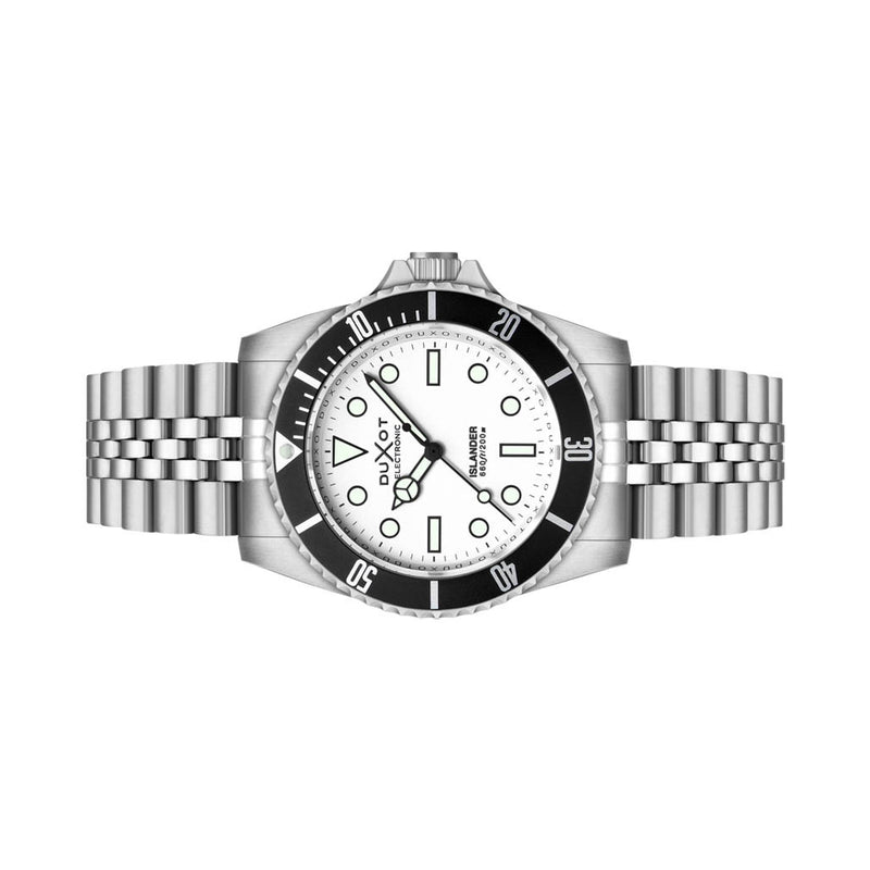 Duxot x Islander Mechaquartz Atlantica Dive Watch with White Dial #DX-2070-LIW44