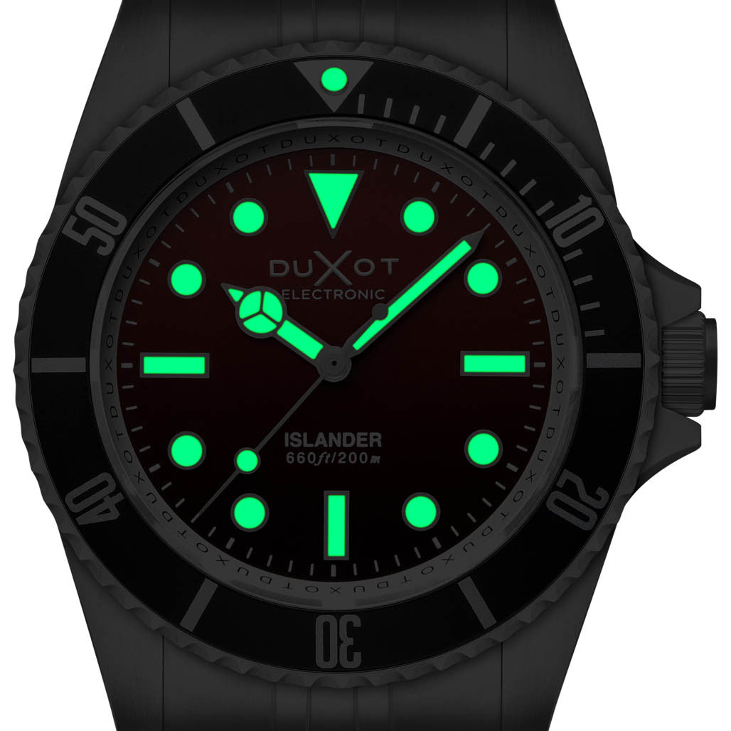 Duxot x Islander Atlantica Electronic Dive Watch with Brown Dial