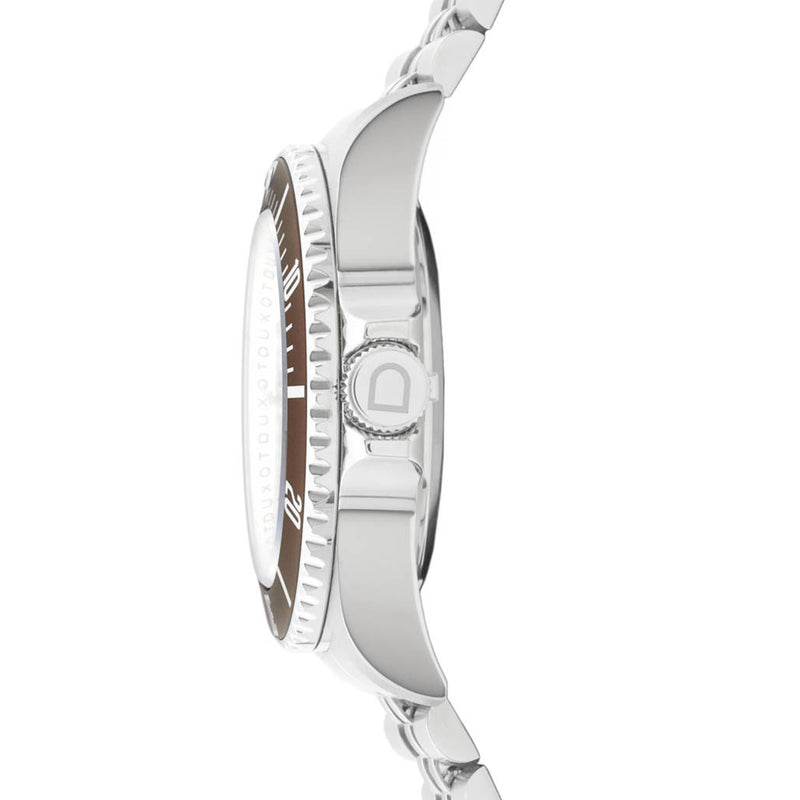 Duxot x Islander Mechaquartz Atlantica Dive Watch with Brown Dial #DX-2070-LIW55