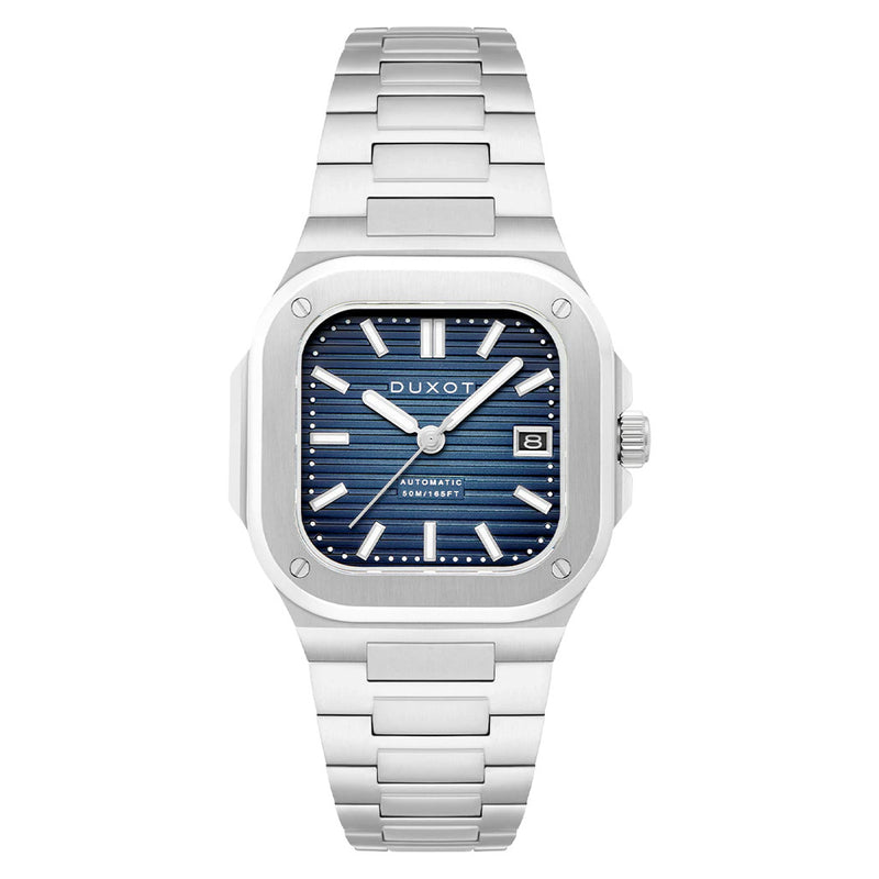 Duxot Quadrata Automatic in Steel Blue #DX-2073-11