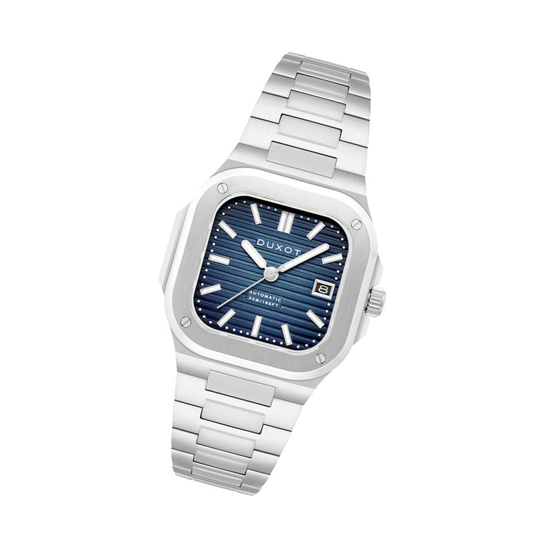 Duxot Quadrata Automatic in Steel Blue #DX-2073-11