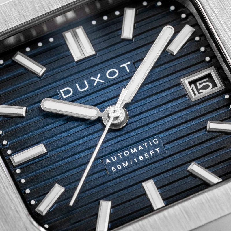 Duxot Quadrata Automatic in Steel Blue #DX-2073-11