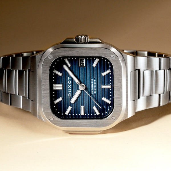 Duxot Quadrata Automatic in Steel Blue #DX-2073-11