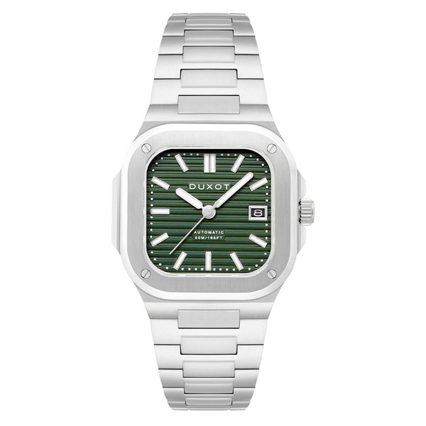 Duxot Quadrata Automatic in Sage Green #DX-2073-22