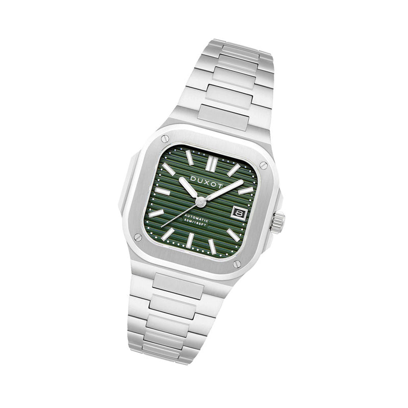 Duxot Quadrata Automatic in Sage Green #DX-2073-22