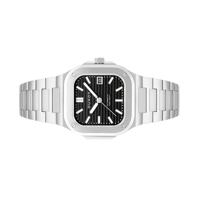 Duxot Quadrata Automatic in Midnight Black #DX-2073-33