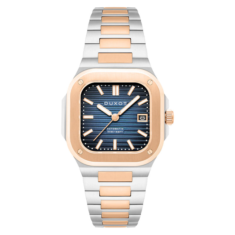 Duxot Quadrata Automatic in Capri Blue #DX-2073-44