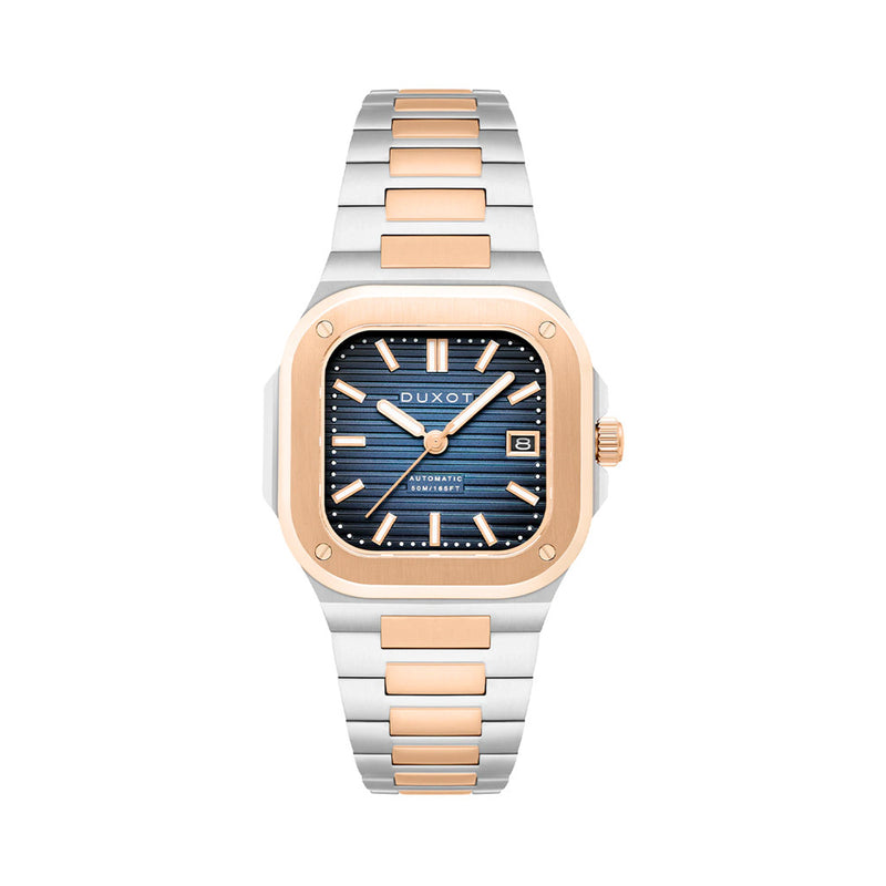 Duxot Quadrata Automatic in Capri Blue #DX-2073-44