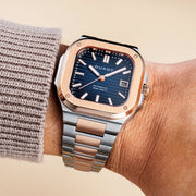 Duxot Quadrata Automatic in Capri Blue #DX-2073-44