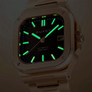 Duxot Quadrata Automatic in Walnut Brown #DX-2073-55