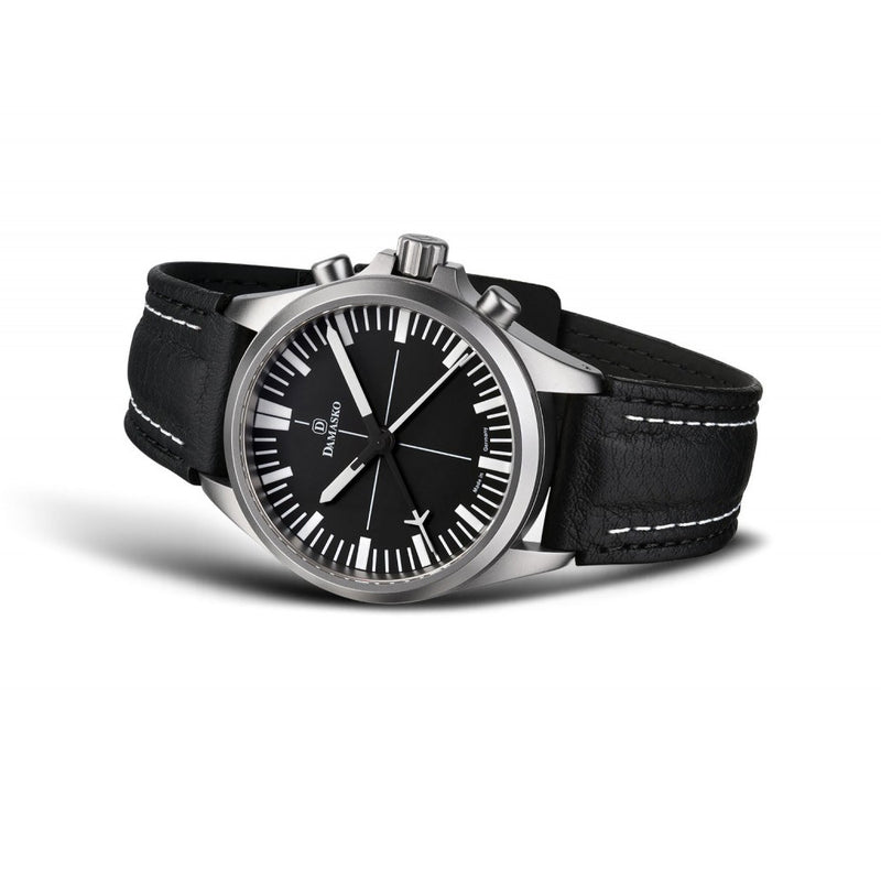 Damasko 41mm Chronograph with a Unique 60-Minute Stopwatch Function DC70 Side View