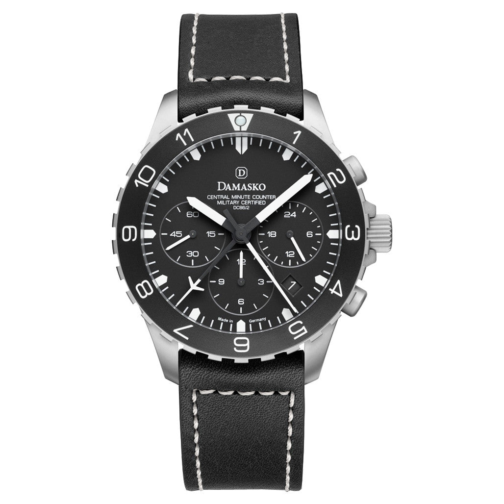 Damasko 42mm Chronograph with Stopwatch, and 12-hour Totalizer