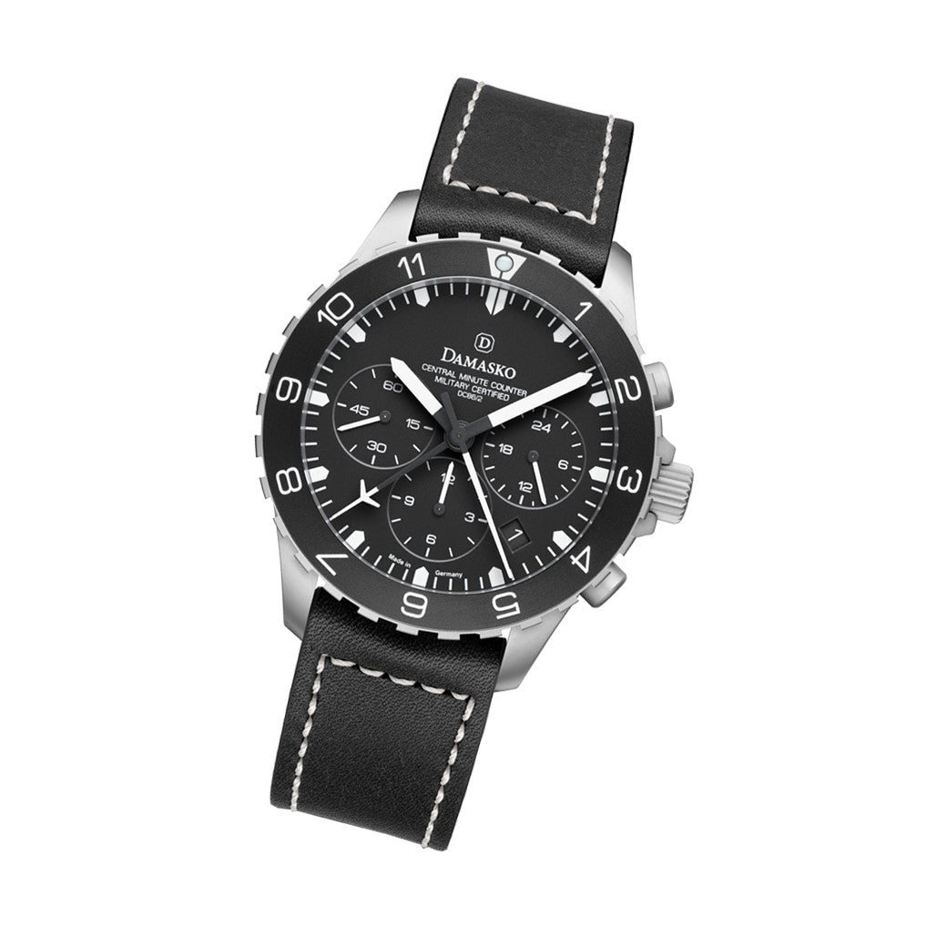 Damasko 42mm Chronograph with Stopwatch, and 12-hour Totalizer