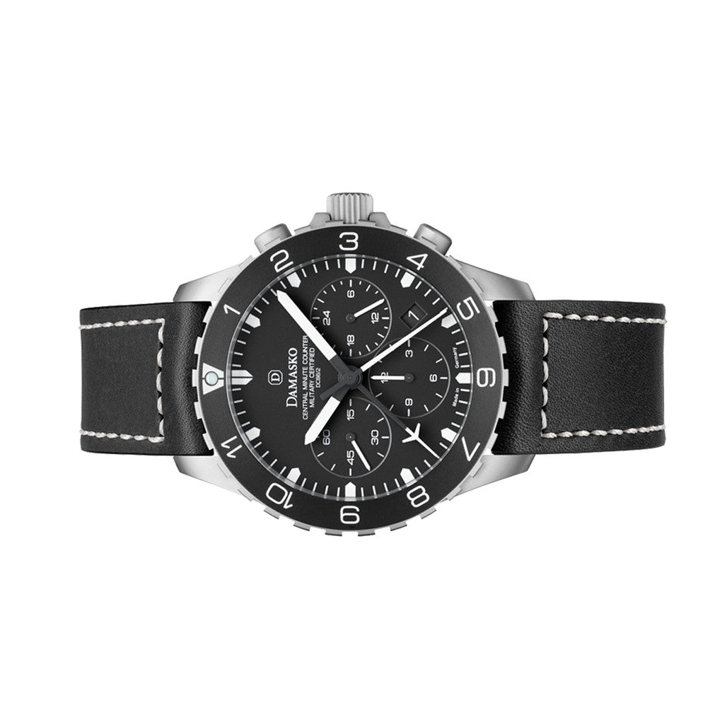 Damasko 42mm Chronograph with Stopwatch, and 12-hour Totalizer