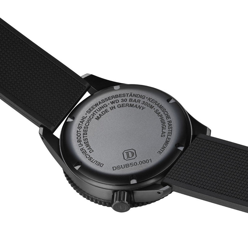Damasko Automatic 300M Dive watch with in-house Movement DSub50 Caseback