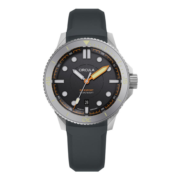 Circula DiveSport Titanium Automatic Dive Watch with Black Dial #DE-TR-ST