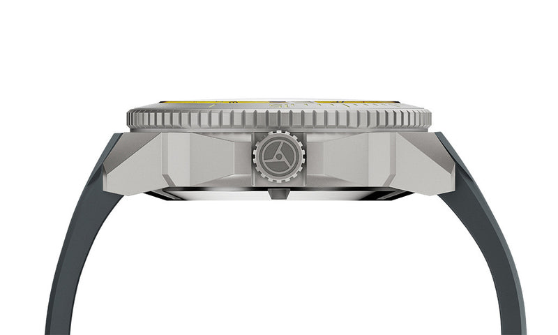 Circula DiveSport Titanium Automatic Dive Watch with Yellow Dial #DE-TR-JT