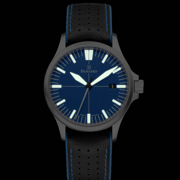 Damasko Swiss Automatic Watch with a 39mm Bead-Blasted Submarine Steel Case #DK32-Ocean