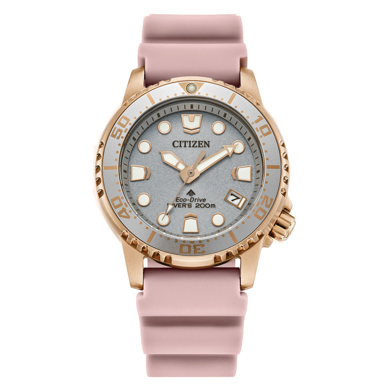 Citizen Promaster 36.5mm Solar Dive Watch with Silver Dial #EO2023-00A