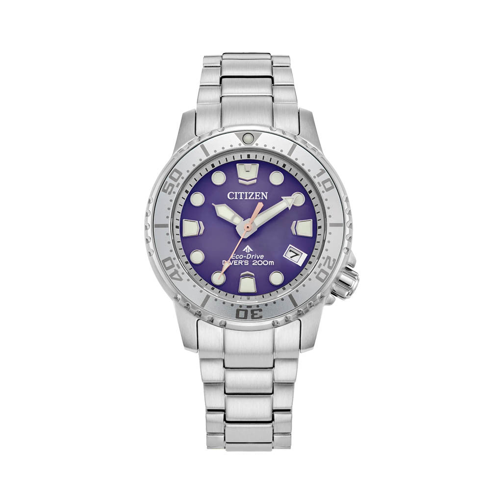 Citizen Promaster 36.5mm Solar Dive Watch with Purple Dial #EO2027