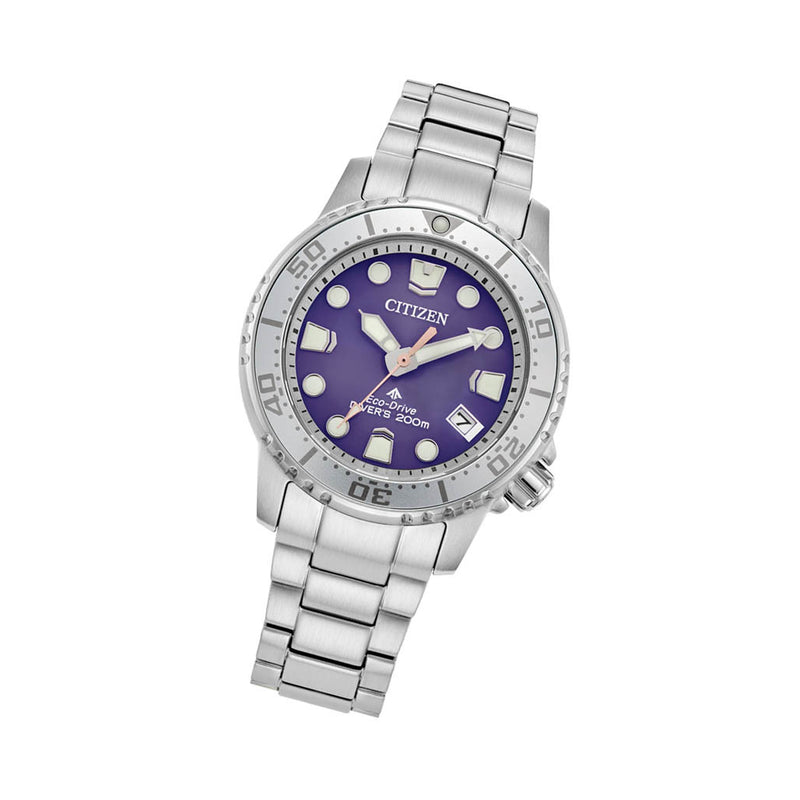 Citizen Promaster 36.5mm Solar Dive Watch with Purple Dial #EO2027-50X
