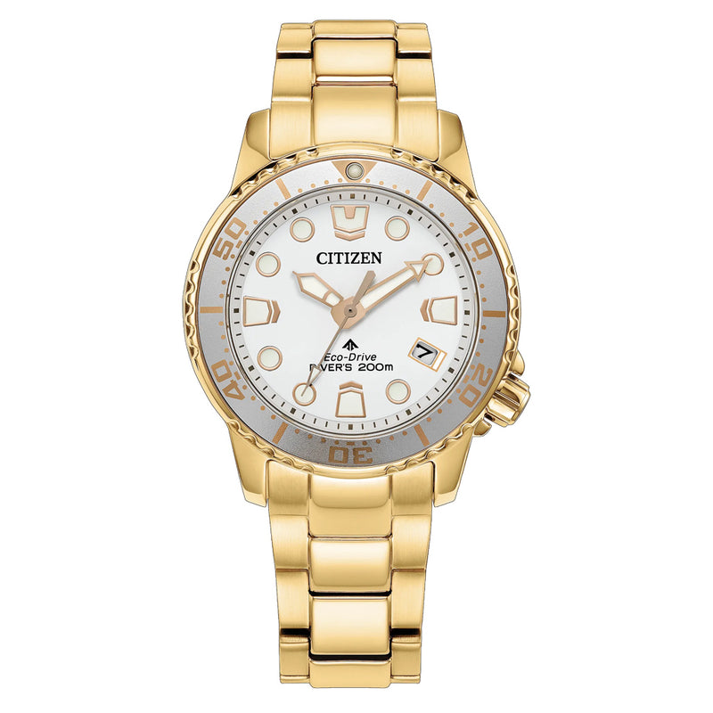 Citizen Eco-Drive 36.5mm Promaster Dive Watch in Yellow Gold #EO2029-54A