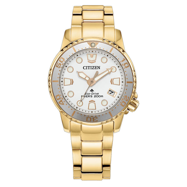 Citizen Eco-Drive 36.5mm Promaster Dive Watch in Yellow Gold #EO2029-54A