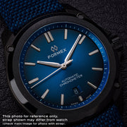 Formex Essence Leggera FortyOne (41mm) COSC Automatic Carbon Case Watch with Electric Blue Dial #0331.4.6339.844 dial
