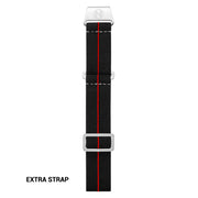 Spinnaker x Islander Croft Limited Edition Hi-Beat Watch with Sunburst Red Dial #SP-5094-LIW11 strap
