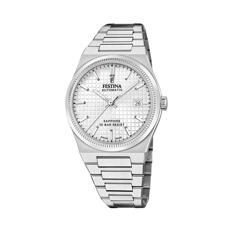 Festina Swiss Made Automatic With Silver Dial #F20028-1