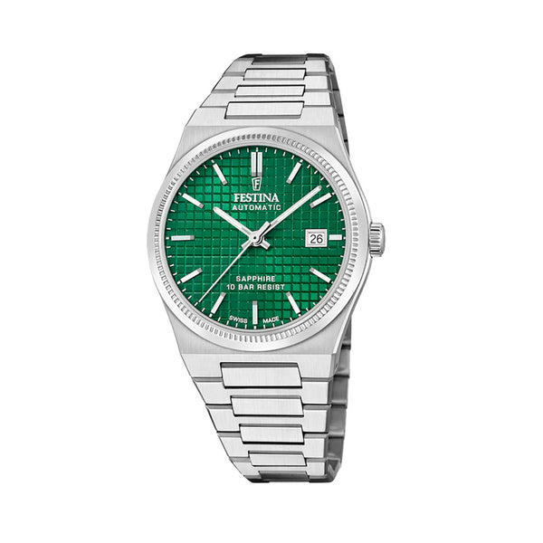 Festina Swiss Made Automatic With Green Dial #F20028-3