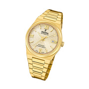 Festina Swiss Made Gold-Tone Automatic With Champagne Dial #F20032-2