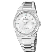 Festina Swiss Made Stainless Steel Retro Quartz with White Dial #F20034-1