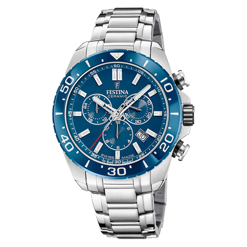 Festina Swiss Made Chronograph With Blue Dial #F20042-2