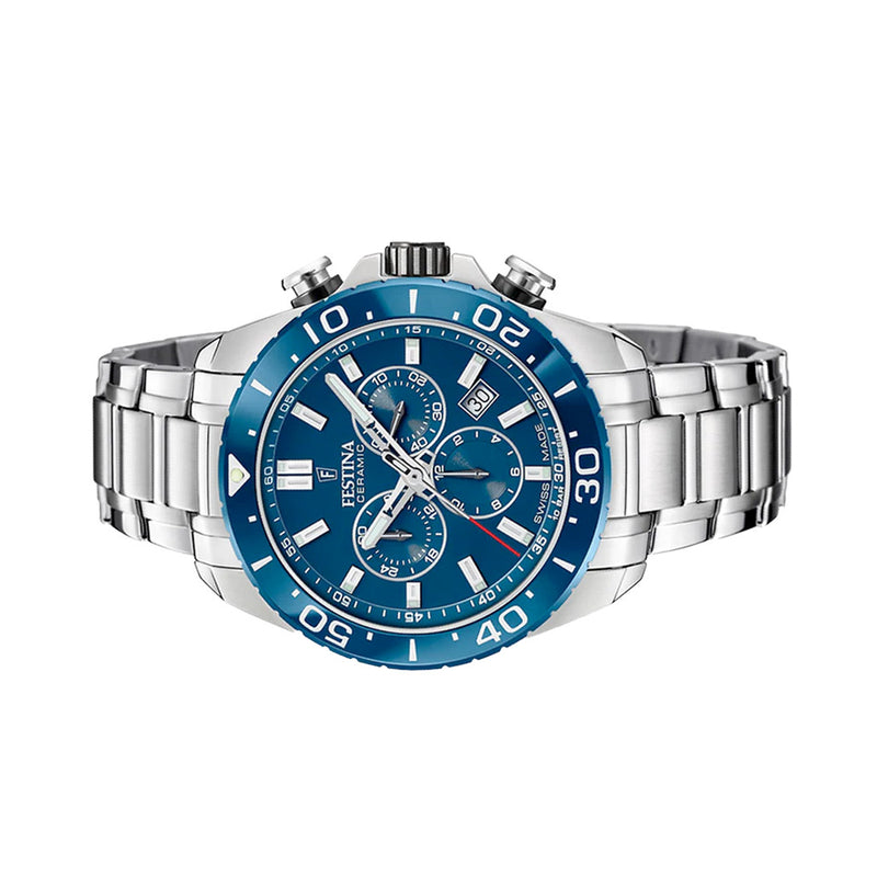 Festina Swiss Made Chronograph With Blue Dial #F20042-2
