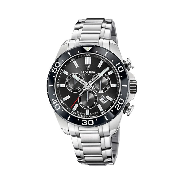 Festina Swiss Made Chronograph With Black Dial #F20042-4