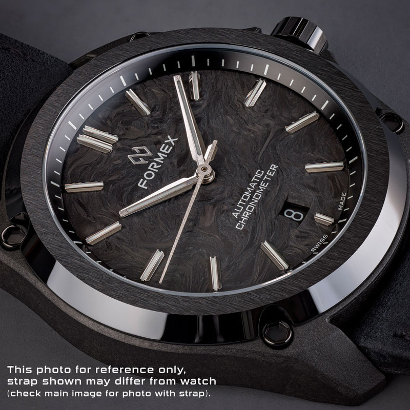Formex Essence Leggera FortyOne (41mm) COSC Automatic Carbon Case Watch with Forged Carbon Dial #0331.4.6399.811 dial