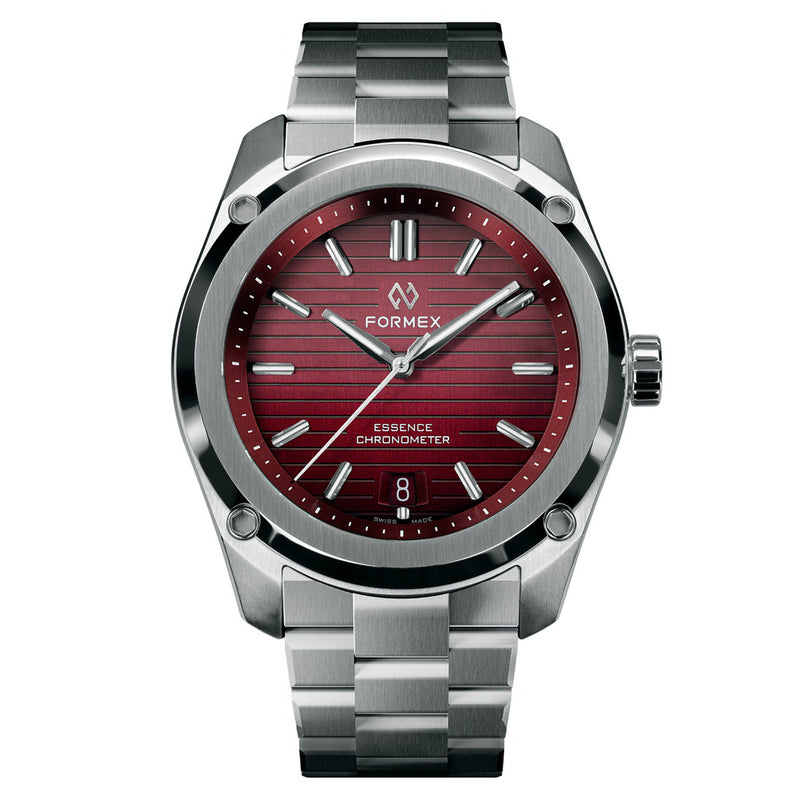 Formex Essence ThirtyNine Swiss Automatic Chronometer with Red Gamaret Dial #0333-1-6371-100 zoom