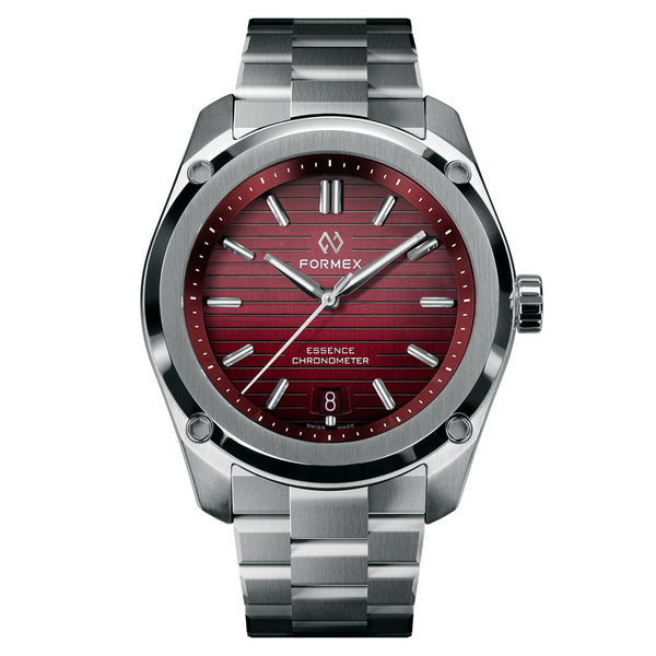 Formex Essence ThirtyNine Swiss Automatic Chronometer with Red Gamaret Dial #0333-1-6371-100 zoom