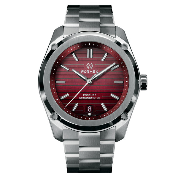 Formex Essence ThirtyNine Swiss Automatic Chronometer with Red Gamaret Dial #0333-1-6671-100 zoom
