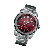 Formex Essence ThirtyNine Swiss Automatic Chronometer with Red Gamaret Dial #0333-1-6371-100 tilt