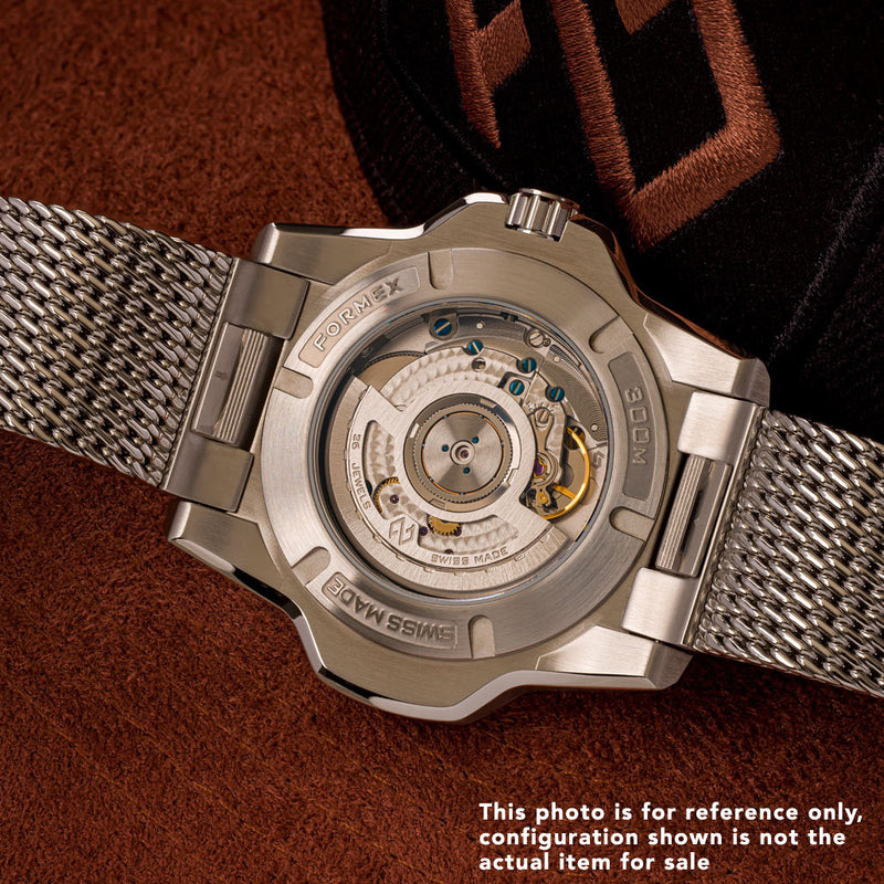 Formex REEF GMT Chronometer Dive Watch with Gilt Black Dial and Bezel #2202.1.5399.100back