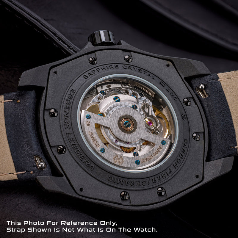 Formex Essence Leggera FortyOne (41mm) COSC Automatic Carbon Case Watch with Arctic White Dial #0331.4.6311.811 back