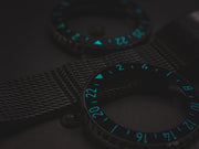 Formex REEF GMT Chronometer Dive Watch with Black Dial and Batman Bezel #2202.1.5323.100 lime