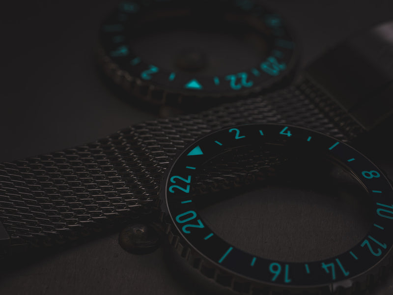 Formex REEF GMT Chronometer Dive Watch with Black Dial and Batman Bezel #2202.1.5323.100 lime