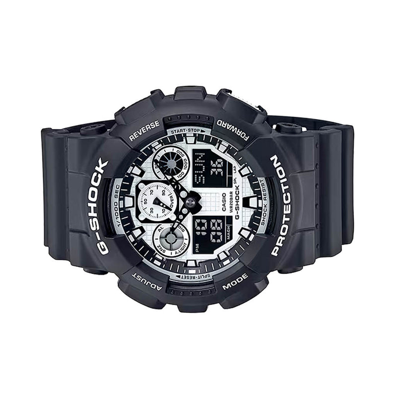 Casio G-Shock GA-100 Series in Black and White #GA100BW-1A