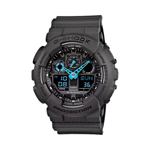 Casio G-Shock GA-100 Series in Black and Blue #GA100C-8A