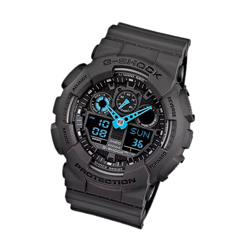 Casio G-Shock GA-100 Series in Black and Blue #GA100C-8A