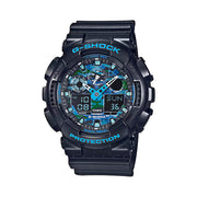 Casio G-Shock GA-100 Series in Black and Blue #GA100CB-1A