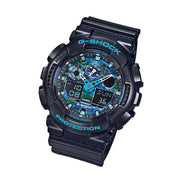Casio G-Shock GA-100 Series in Black and Blue #GA100CB-1A
